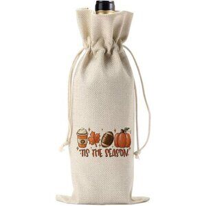 WRSUNT Tis the Season Fall Wine‎ Bag Fall Thanksgiving Gifts for Women Men